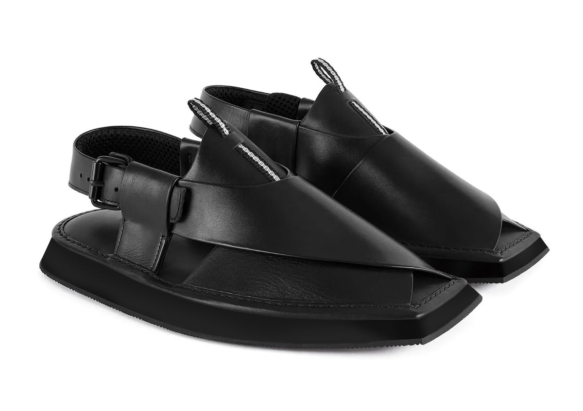 Craftpur Chappal (All-Black)