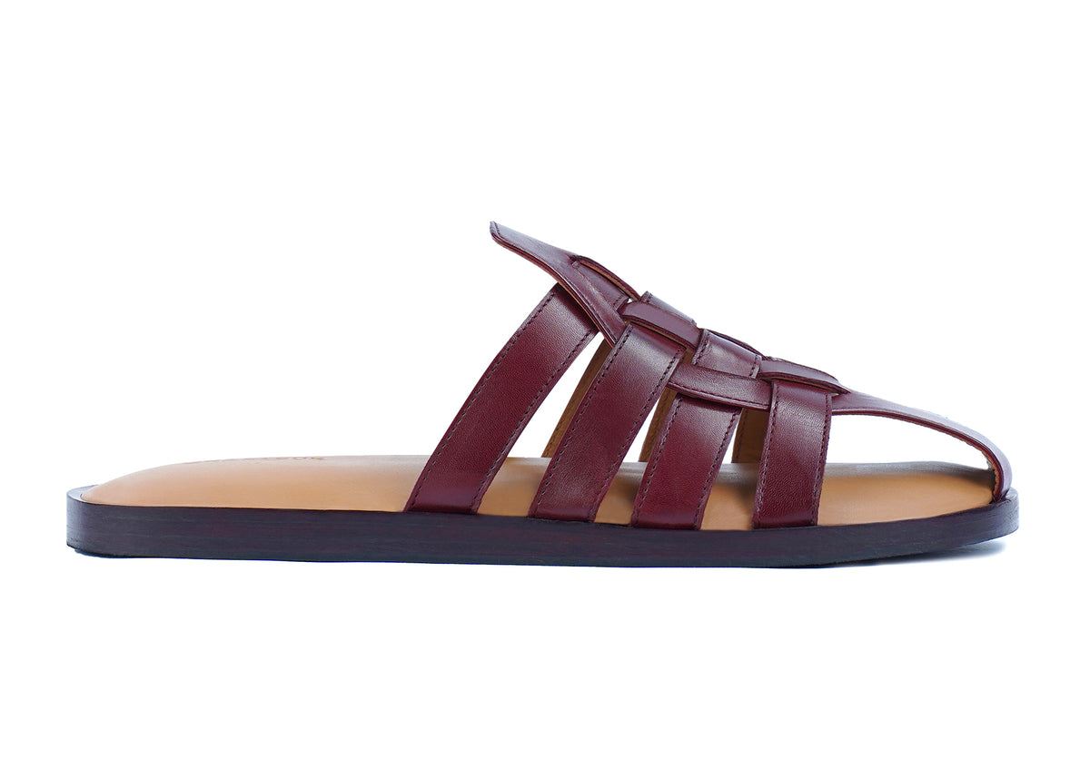 Weven Slides (Burgundy)