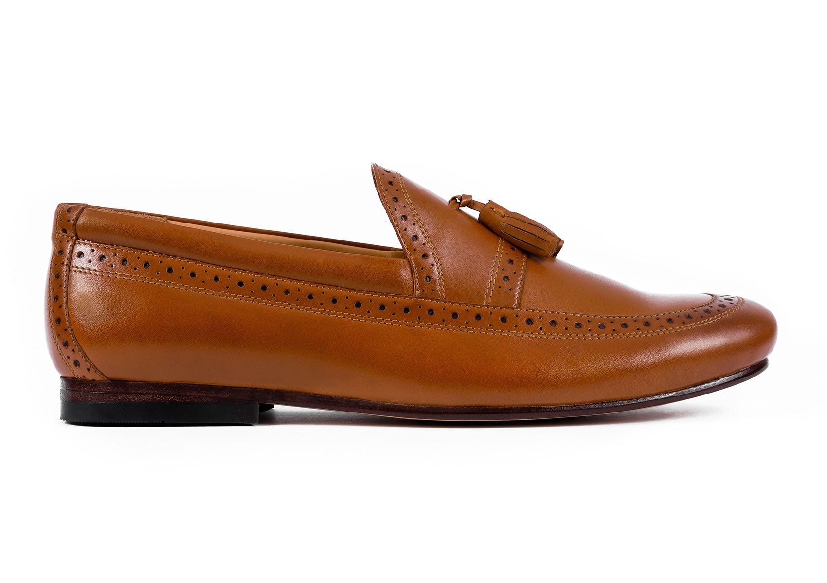 Tan Borla Loafers