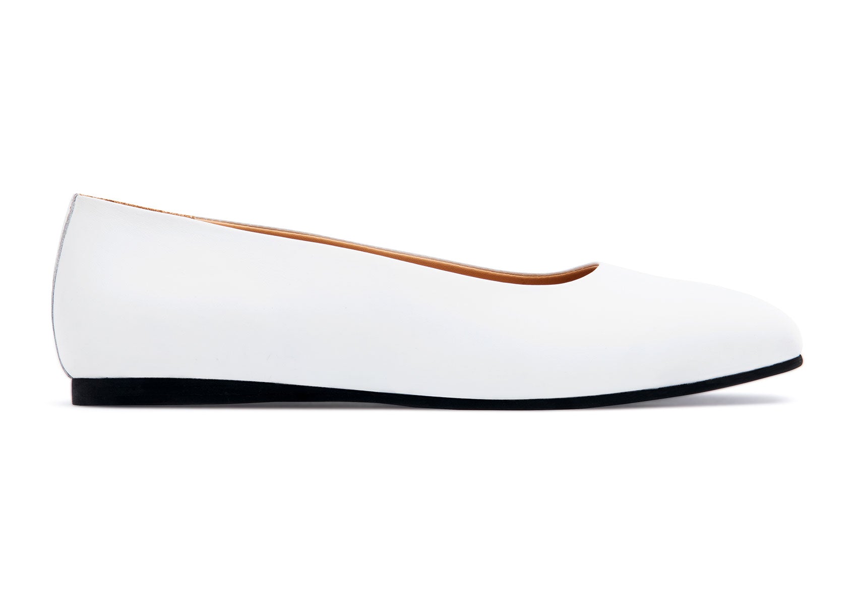 White Ballerina Flats
