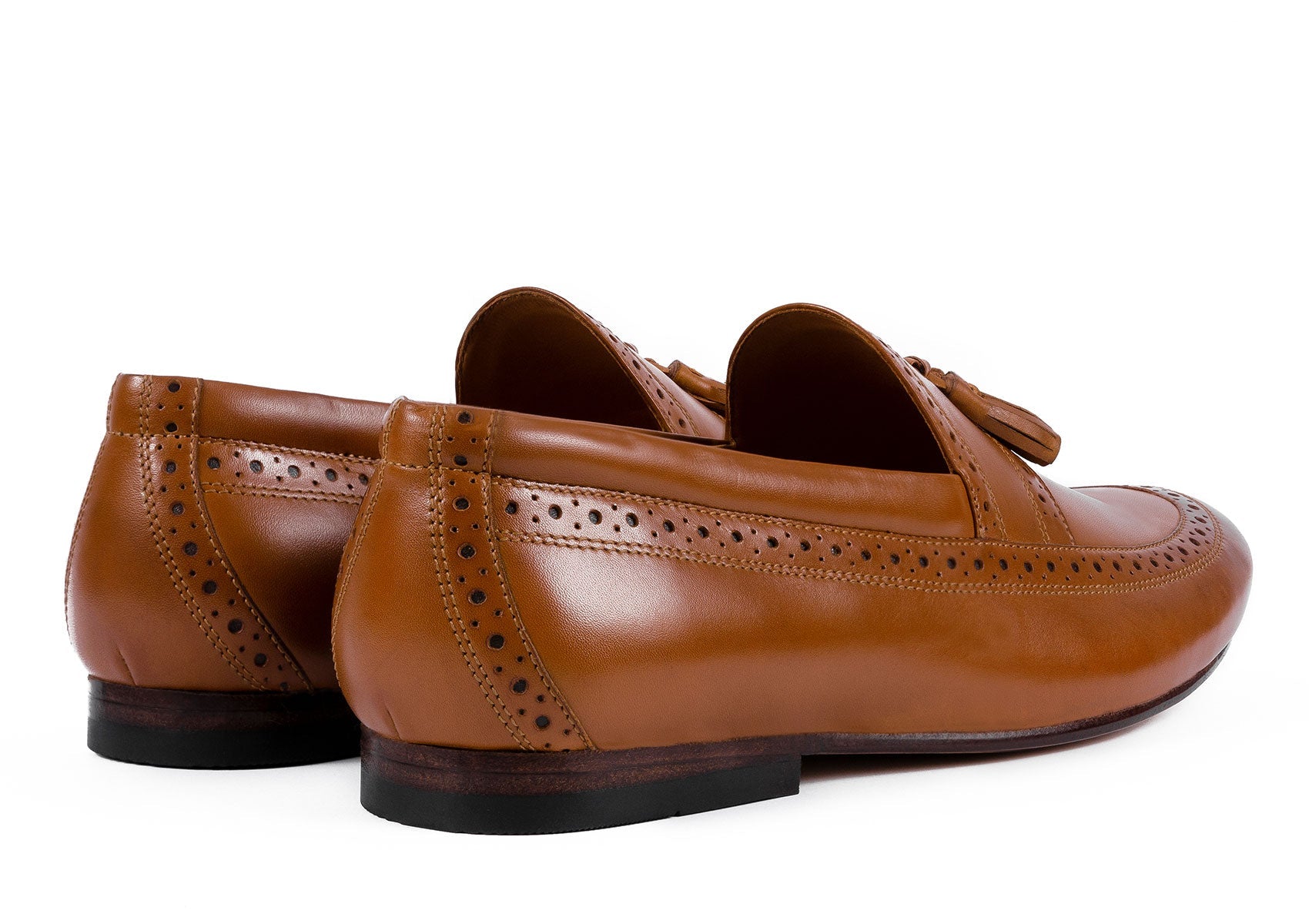 Tan Borla Loafers