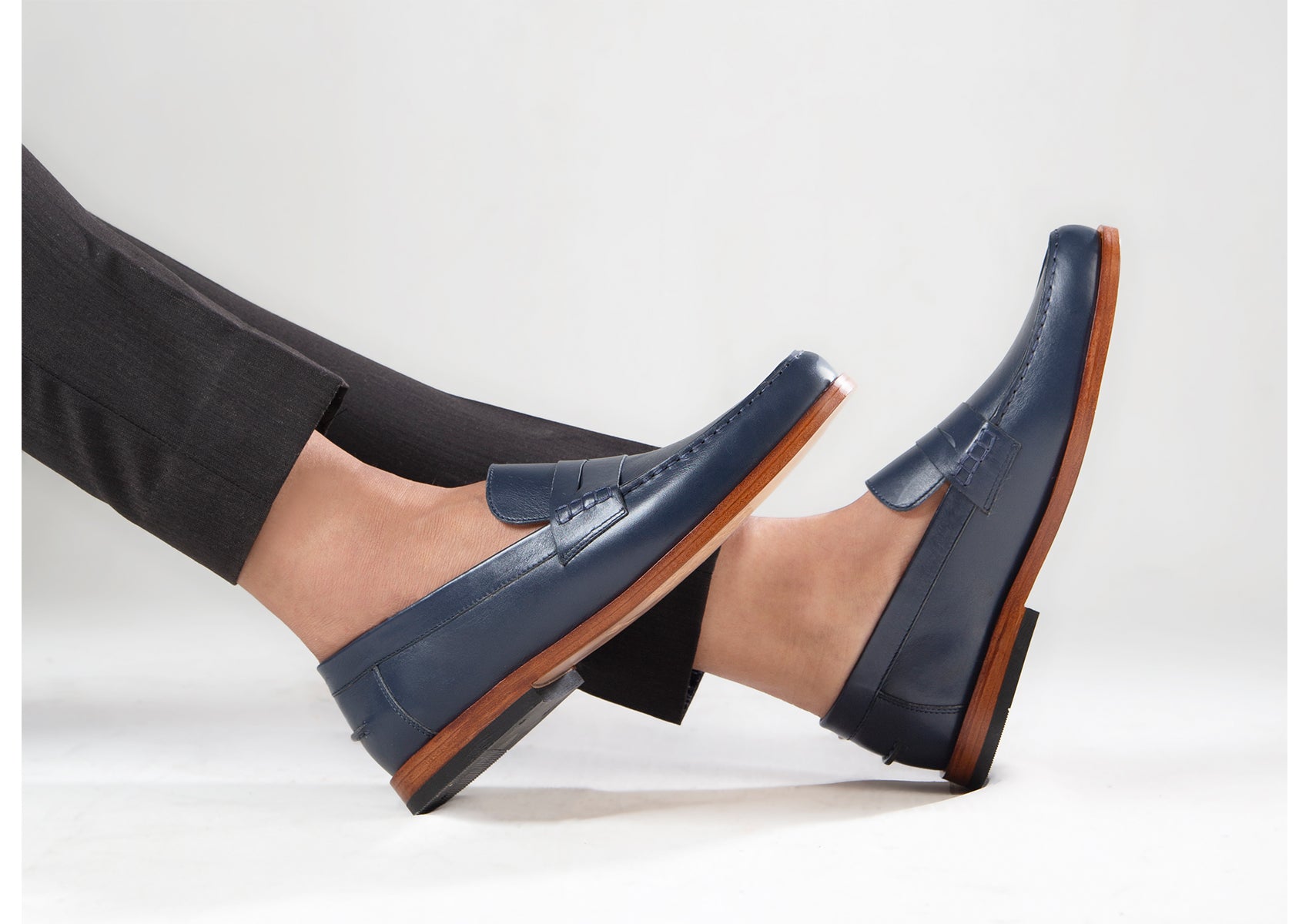 Dark Navy Moccasin