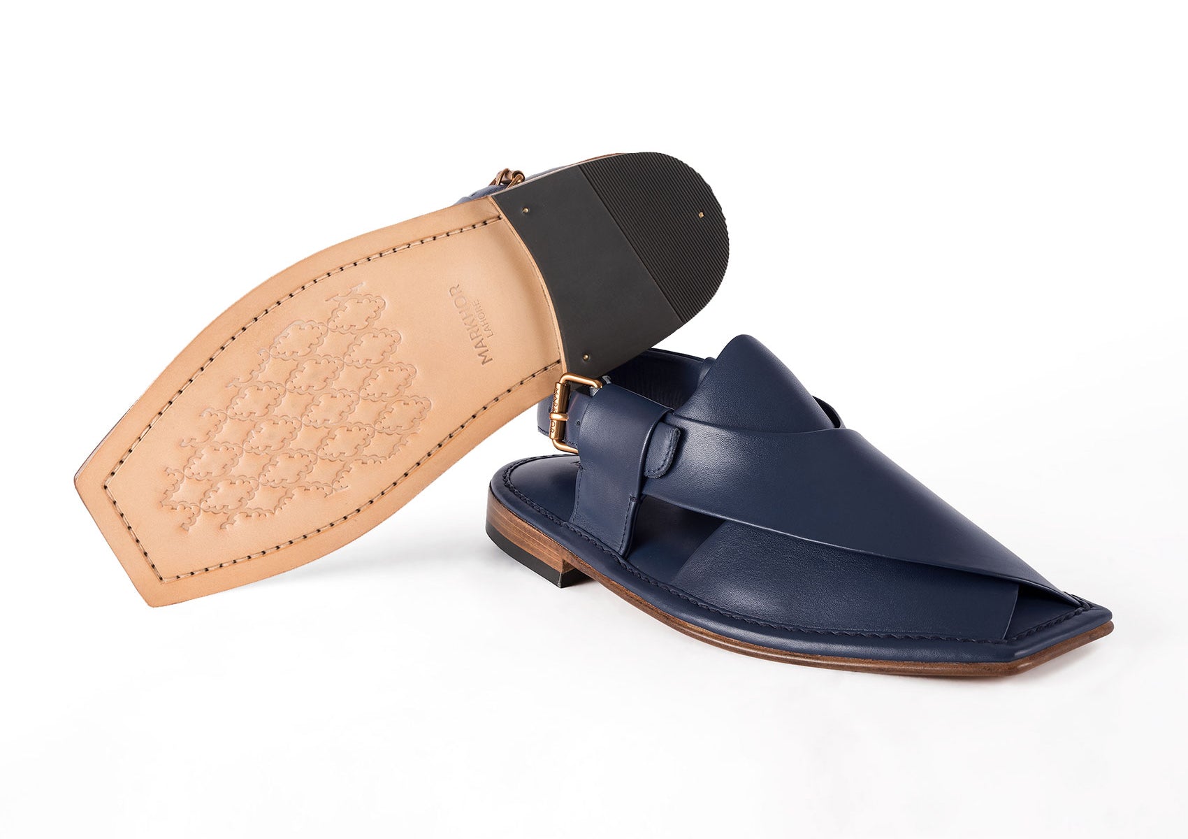 Kaptaan Chappal (Dark Navy)