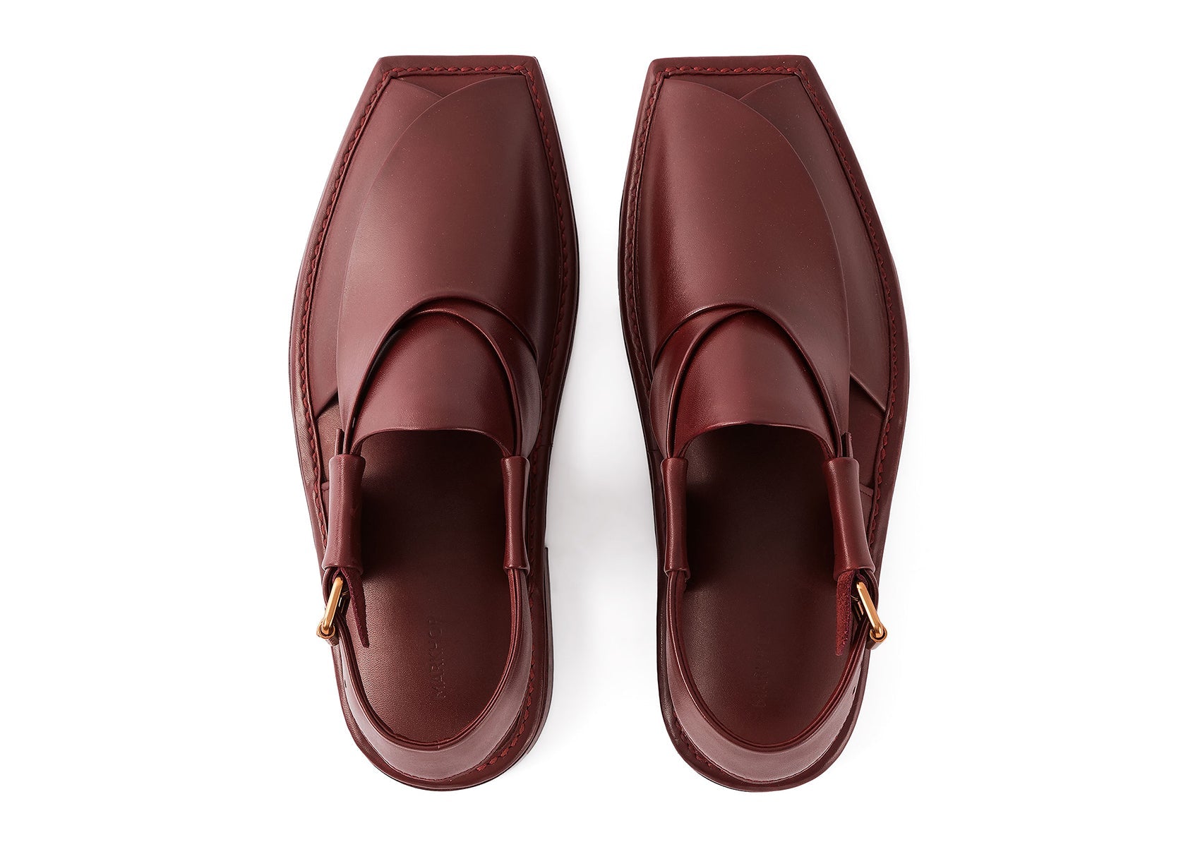 Kaptaan Chappal (Burgundy)
