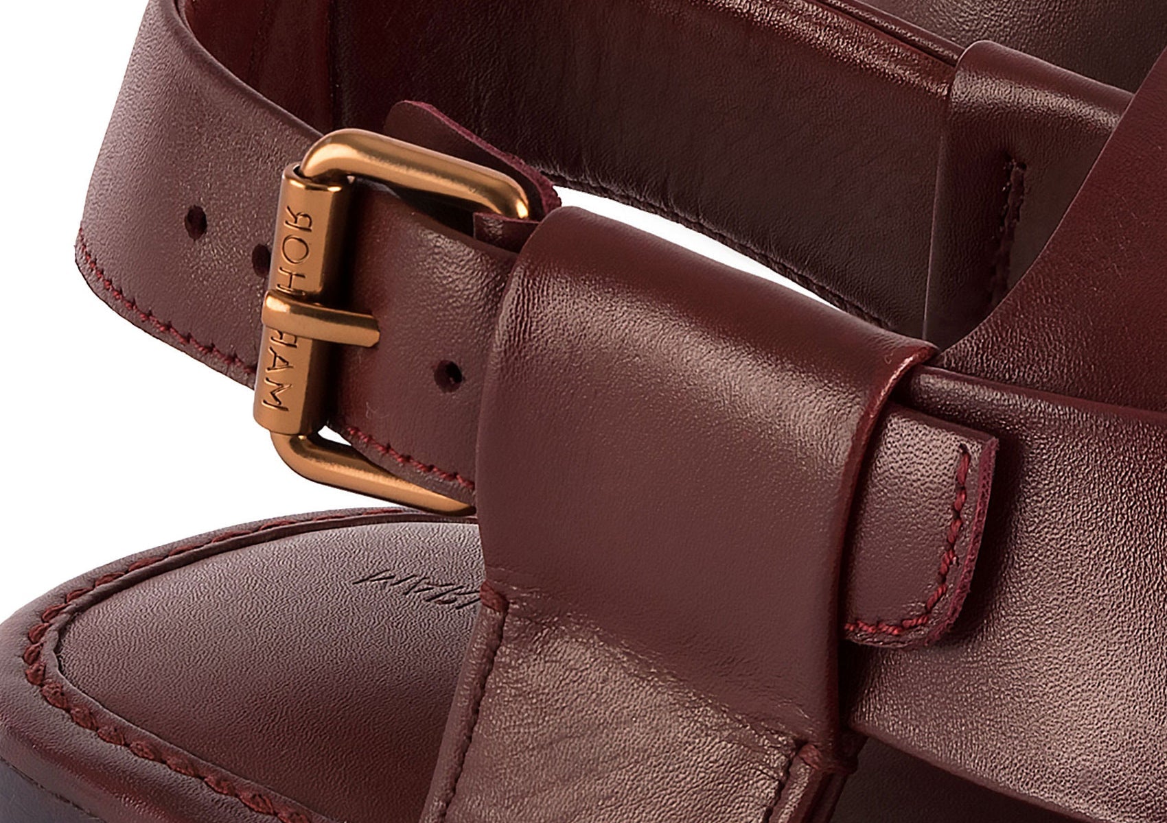 Kaptaan Chappal (Burgundy)