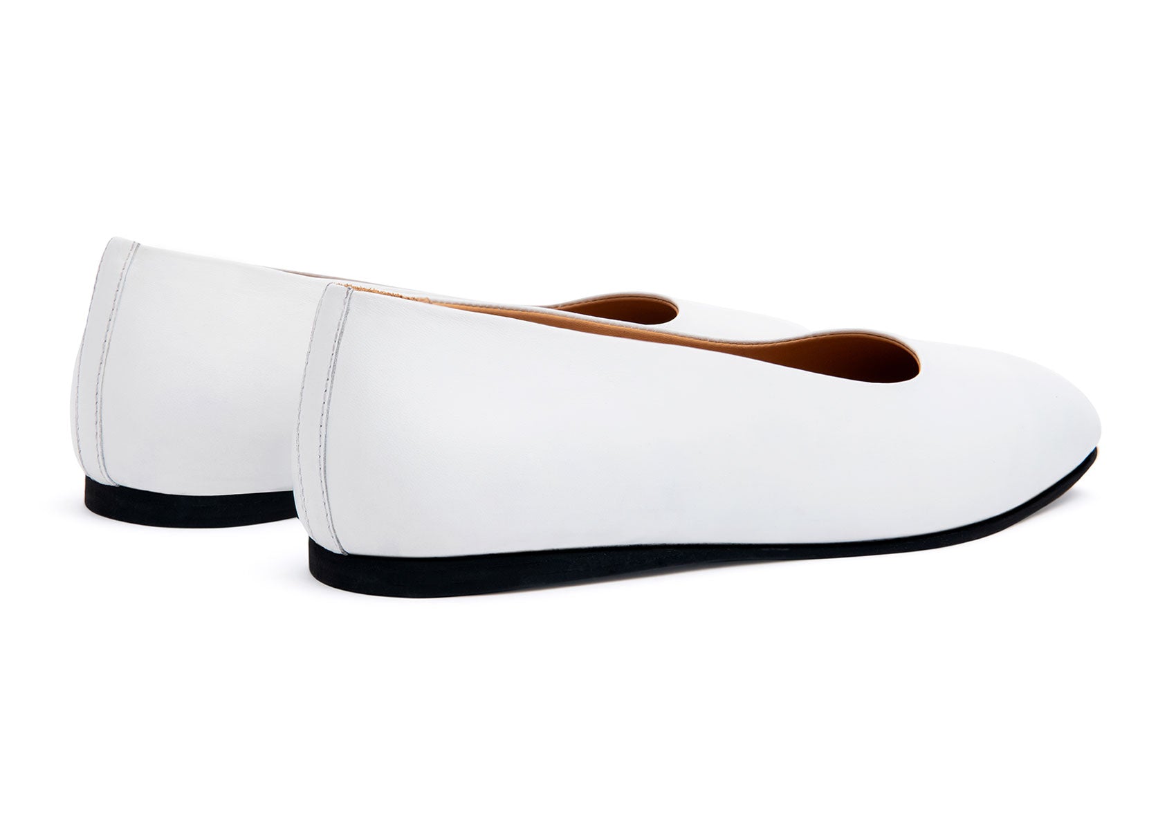Ballerina Flats (White)