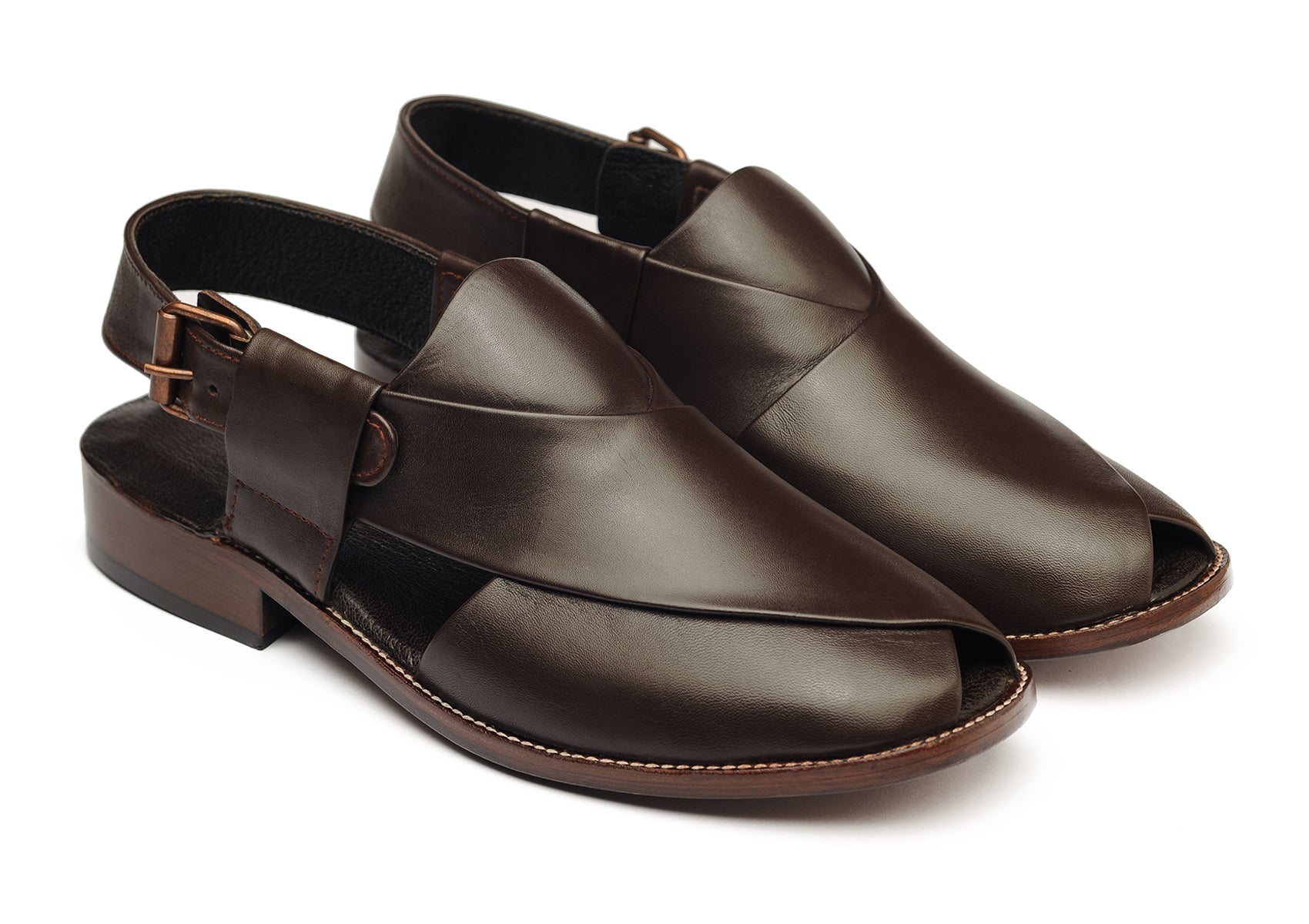 Quetta Style Chappal (Dark Brown)