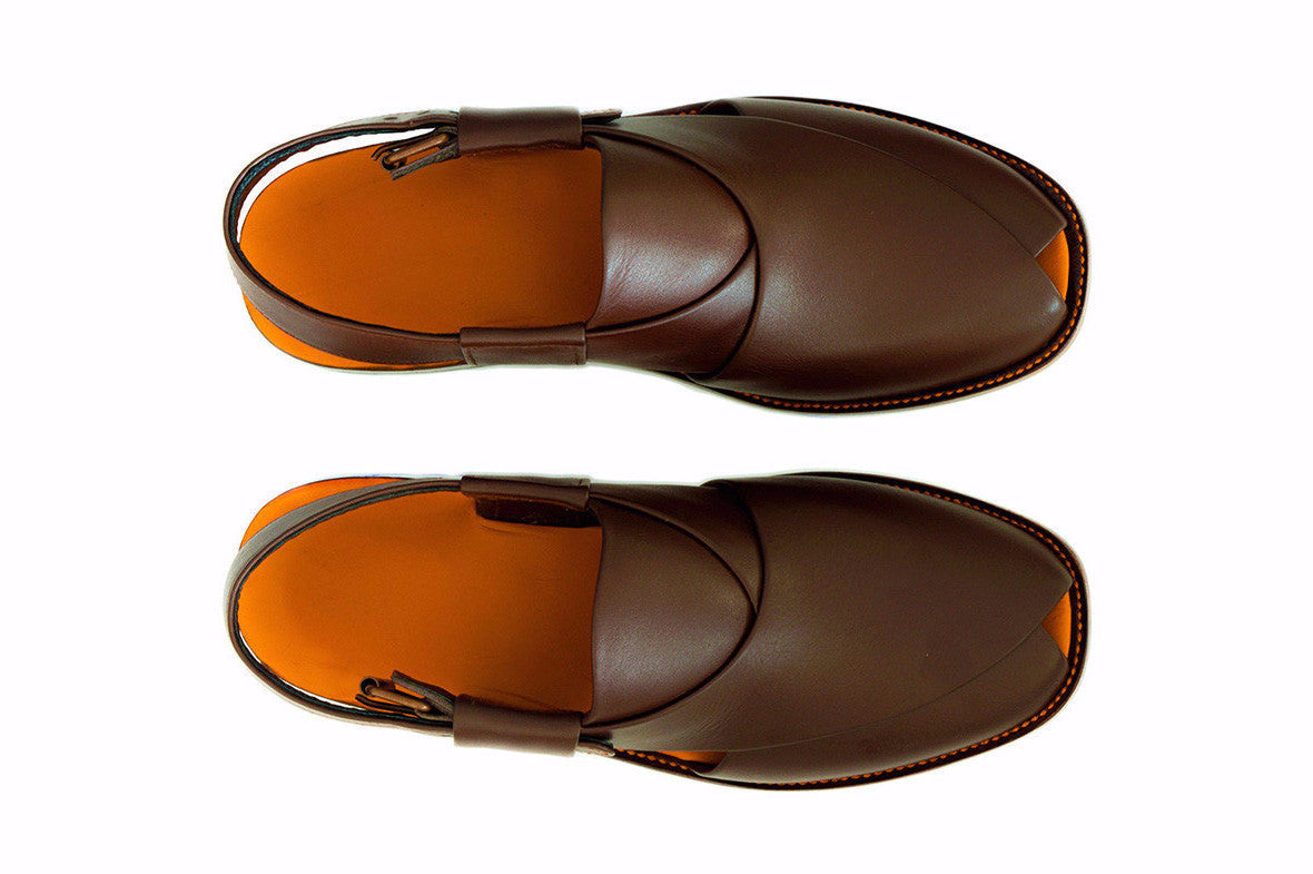 Quetta Style Chappal (Dark Brown)