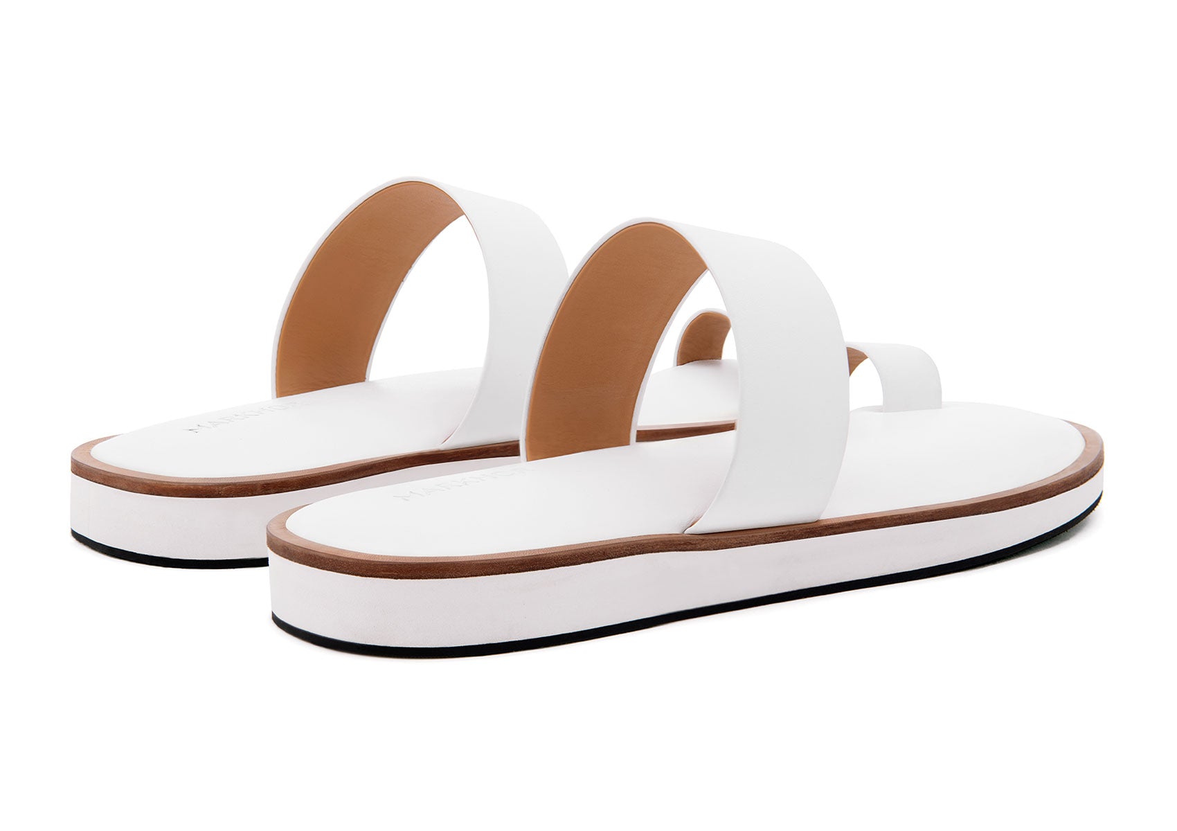 Toe Loop Slides (White)