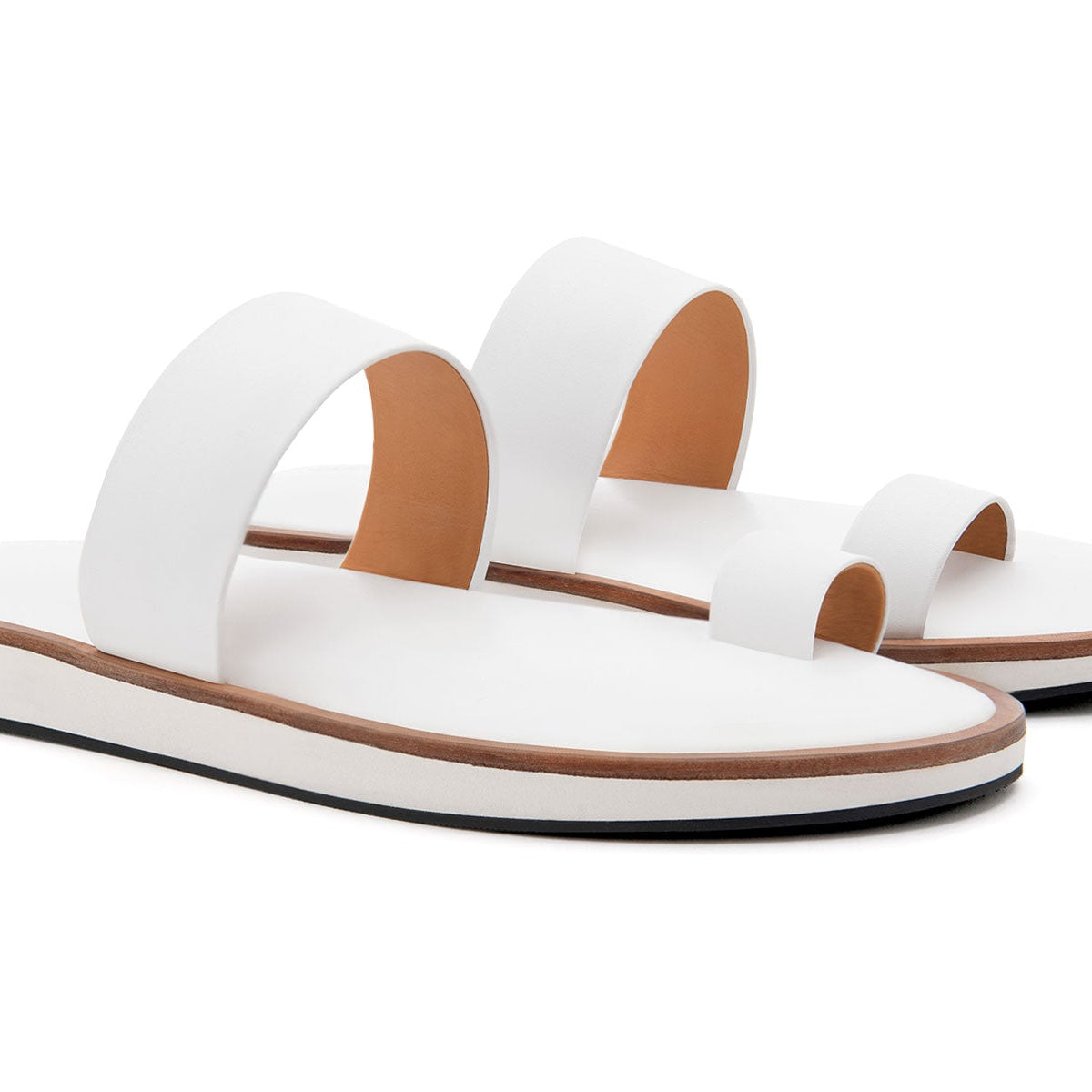 Toe Loop Slides (White) – Craftpur