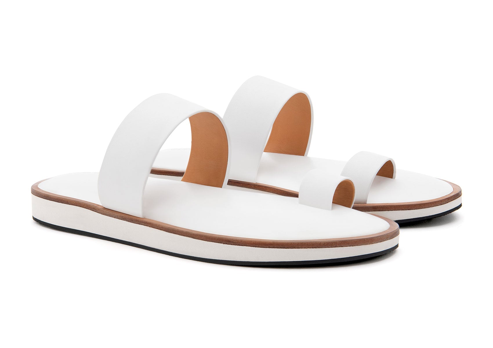 Toe Loop Slides (White)