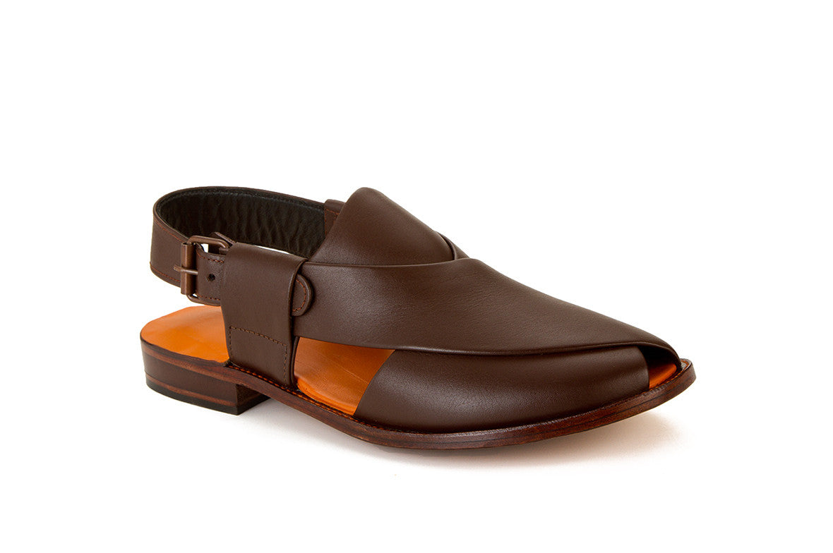 Quetta Style Chappal (Dark Brown)